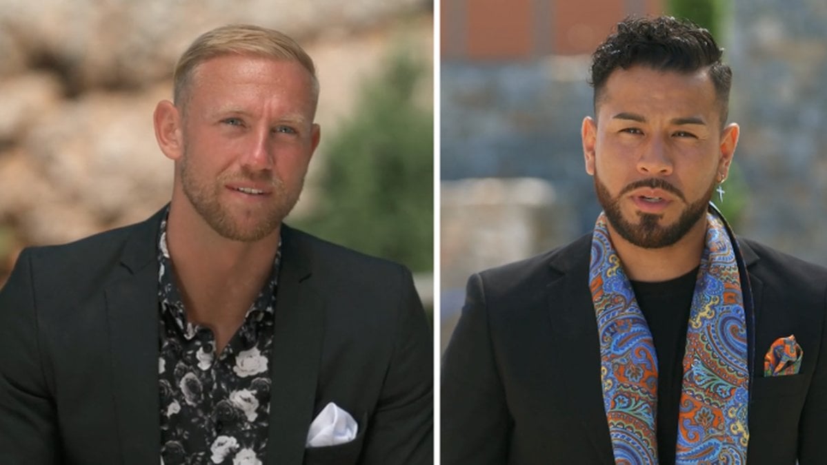 Adam Edgren och Oscar Batres från Bachelorette 2022. 