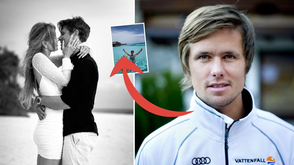Jon Olsson och Annette Haga är förlovade efter mindre än ett år