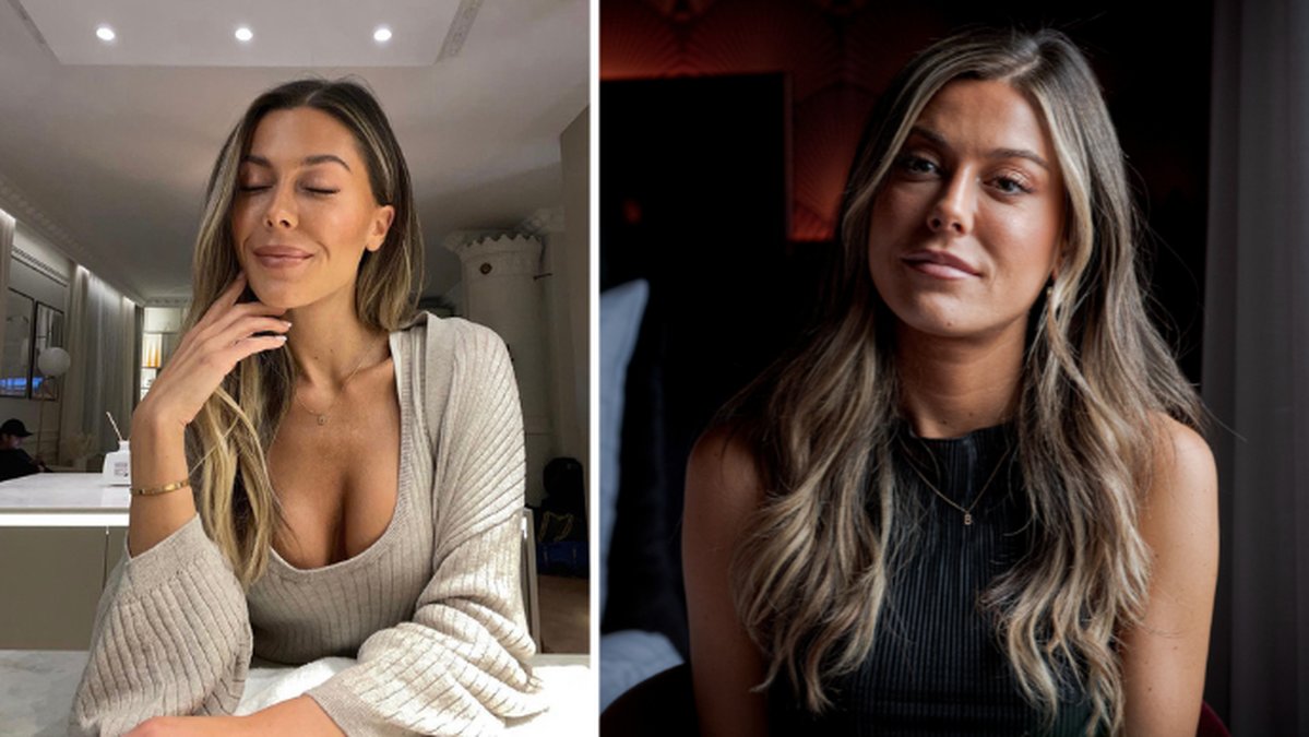 Två bilder på Bianca Ingrosso. 