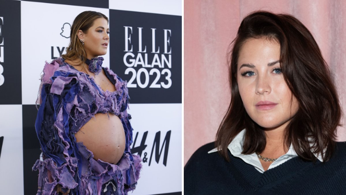 Molly Sandén väntar sitt första barn 2023. 