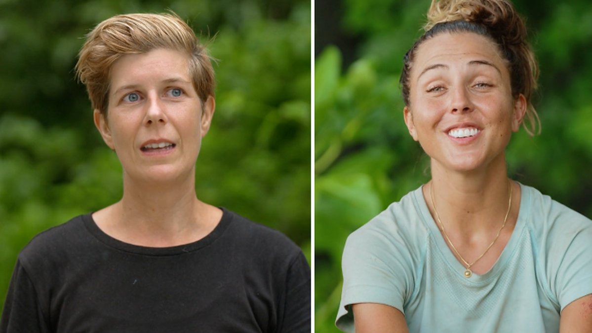 Elin Ambrosiani och Amanda Eliasson från Robinson 2023. 