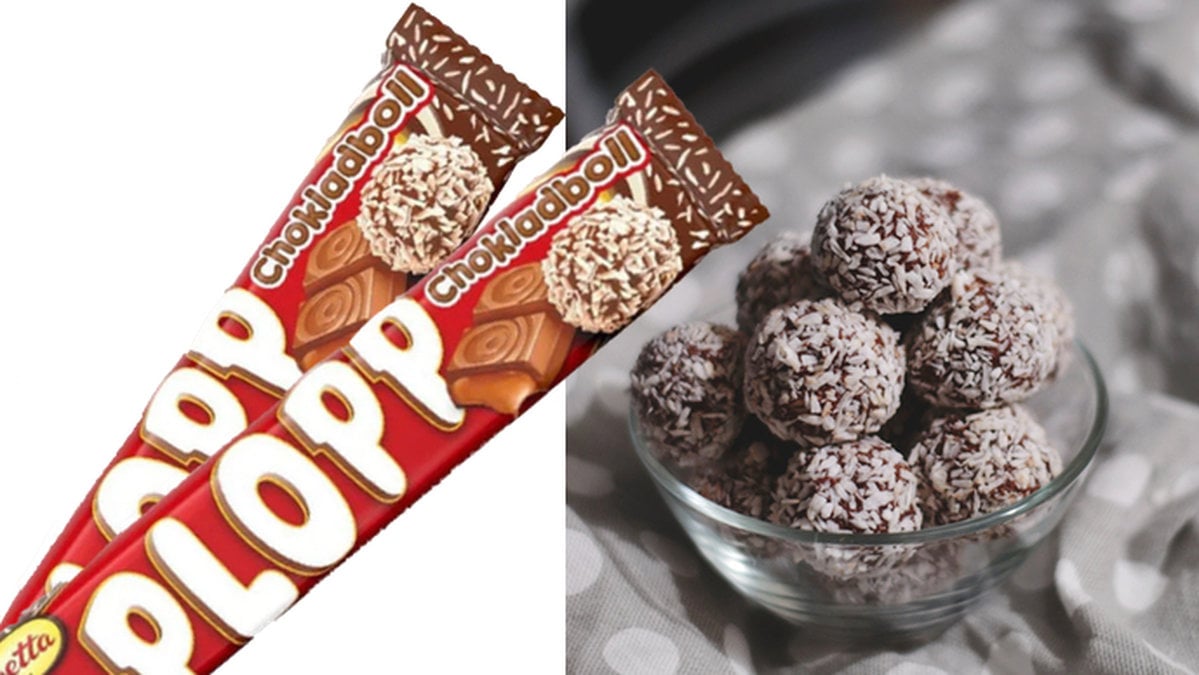 Plopp med smak av chokladboll