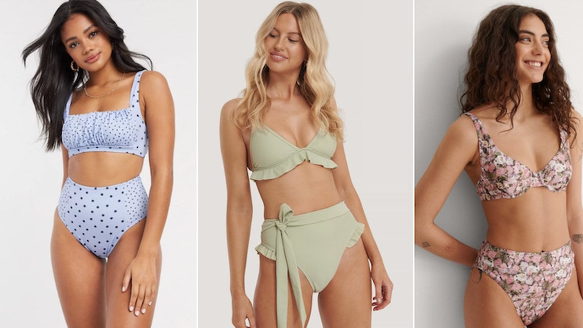 Bikini med hög midja