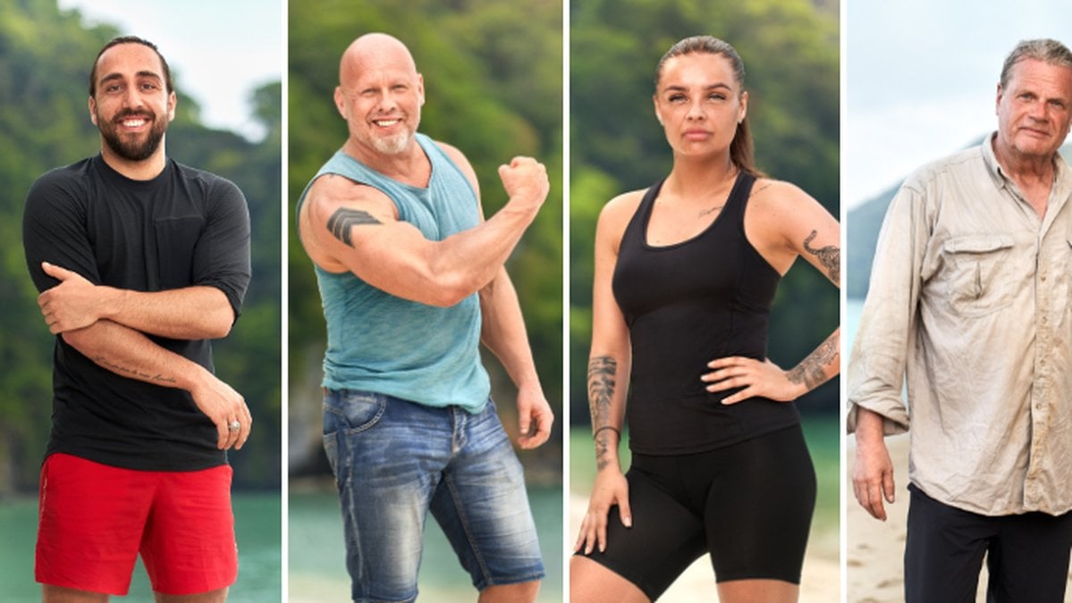 Valentino Demina, Pelle Lilja, Julie Joanzon och Ulf Ström från Robinson 2022.