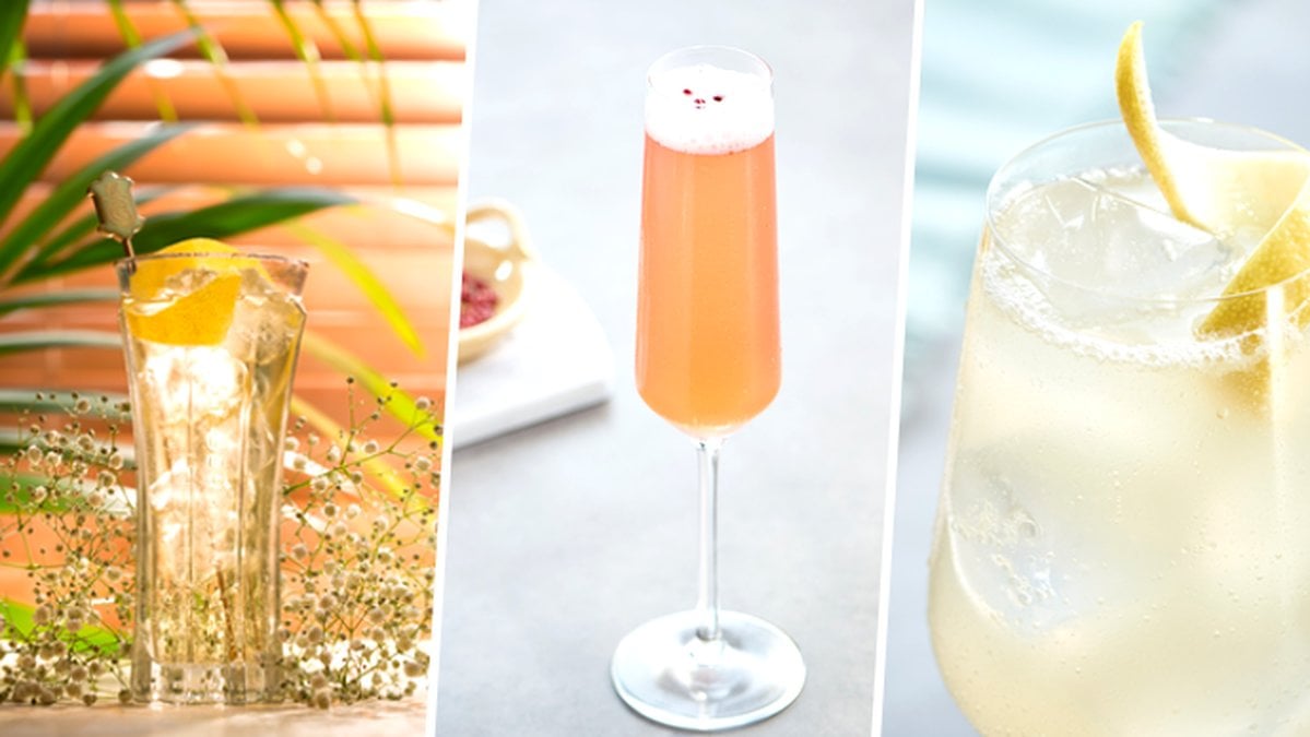 Sommardrinkar, fläder, hallon, lime, is, recept