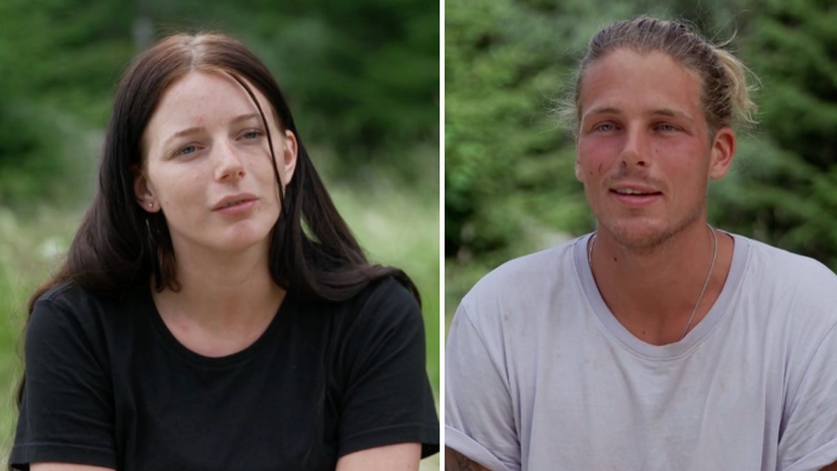 Julia Joelsson Boänges och Viktor Bergström från Farmen 2023.