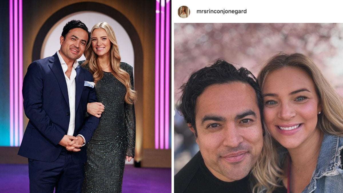 Love is blind-paret Amanda och Sergio har fått barn – det ska sonen heta