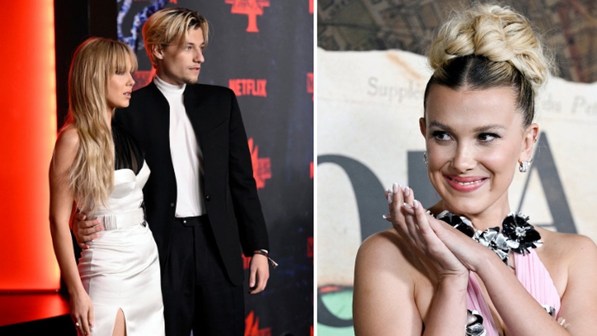 Millie Bobby Brown och Jake Bongiovi. 