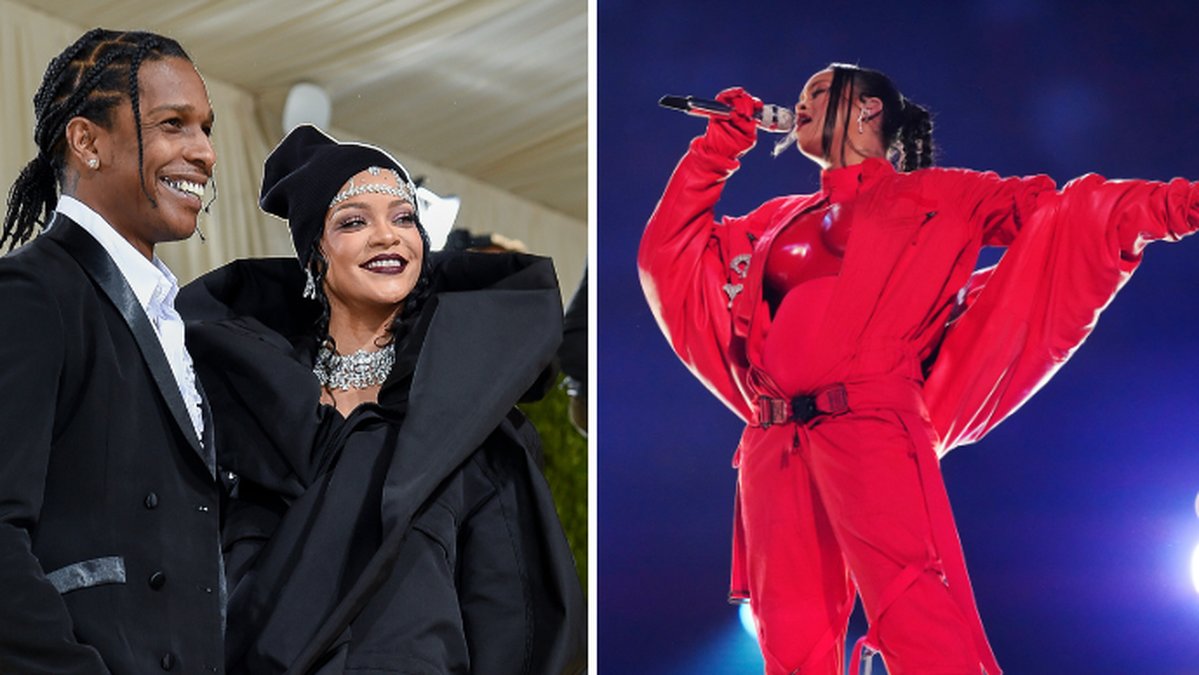 Rihanna gravid igen – här avslöjar hon på scen