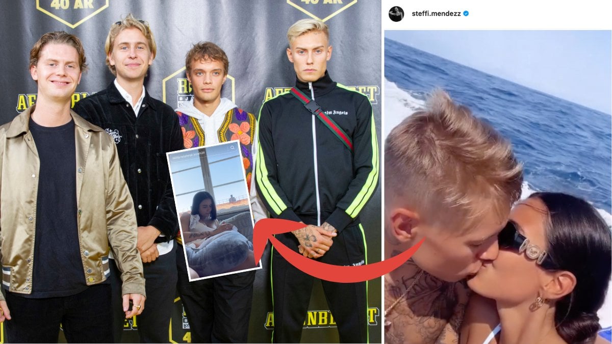 Hov1-medlemmen har blivit pappa – flickvännen Stephanie visar upp bebislyckan