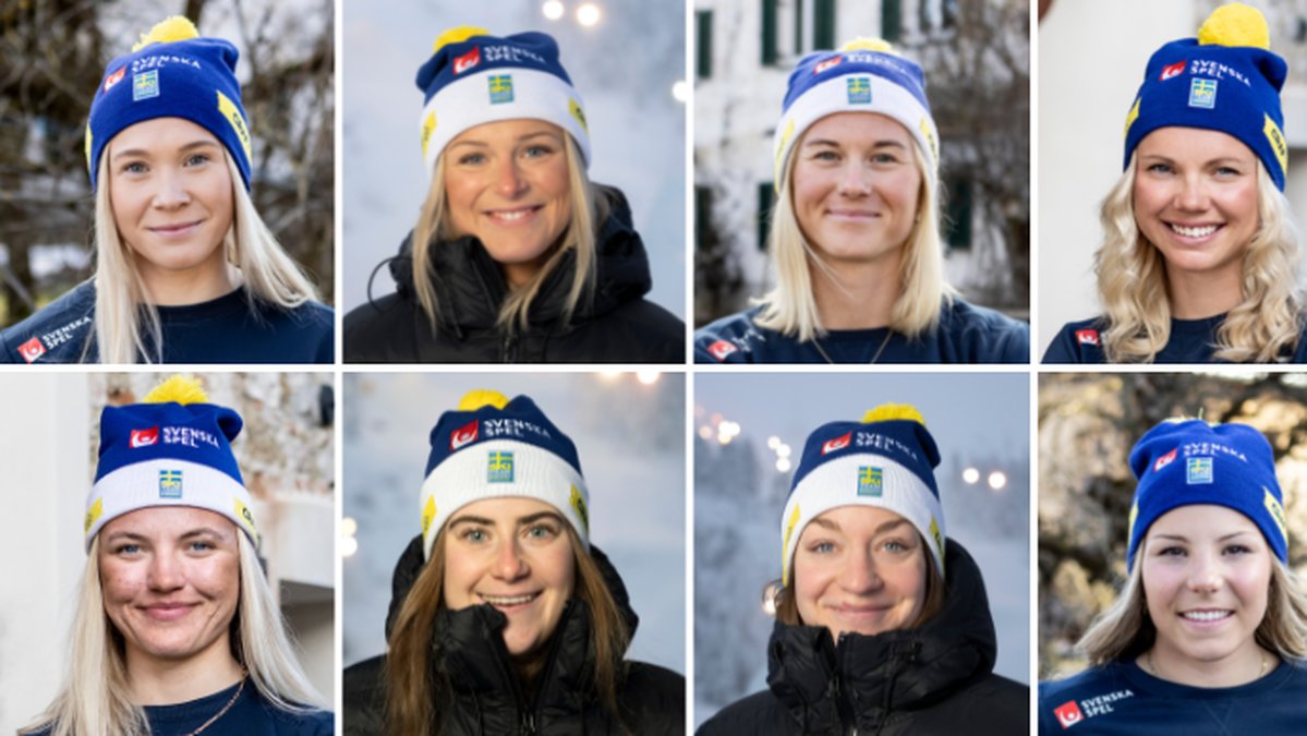 Damerna i längdlandslaget.