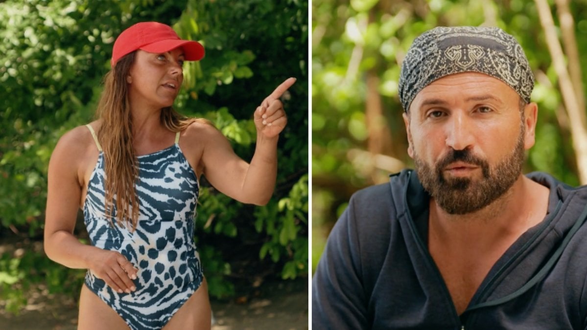 Sanna Strand och Zeki Demir i Robinson 2023. 
