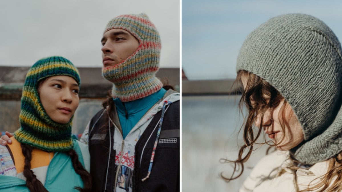 Tvådelad bild på människor som bär balaclava.