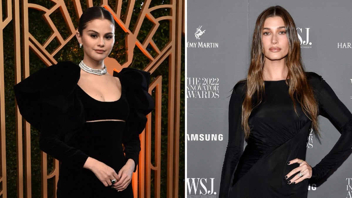 Selena Gomez och Hailey Bieber. 