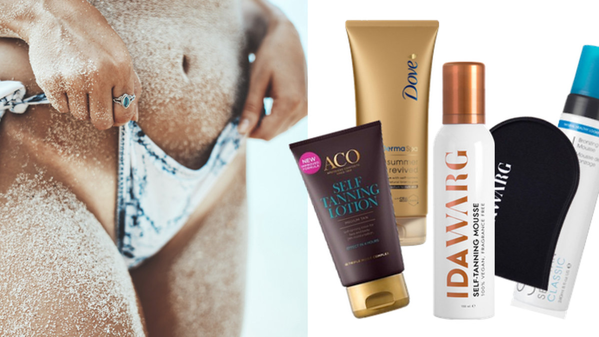 Brun utan sol, produkter, bäst i test, Ida Warg, St Tropez, Aco
