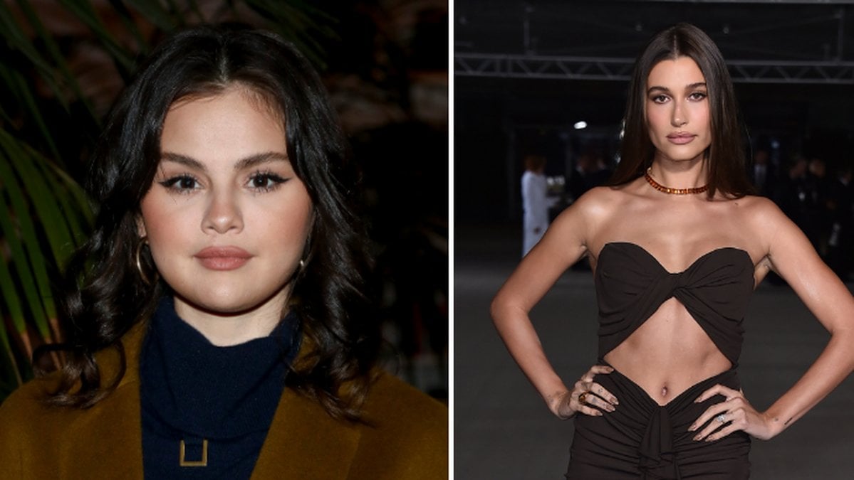 Selena Gomez och Hailey Bieber. 