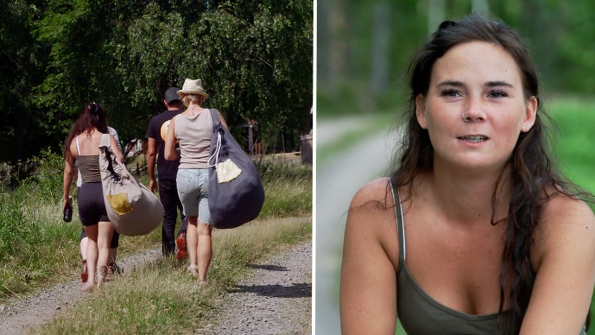 Tvådelad bild på deltagare från Farmen 2023 och Cia Stenmark.