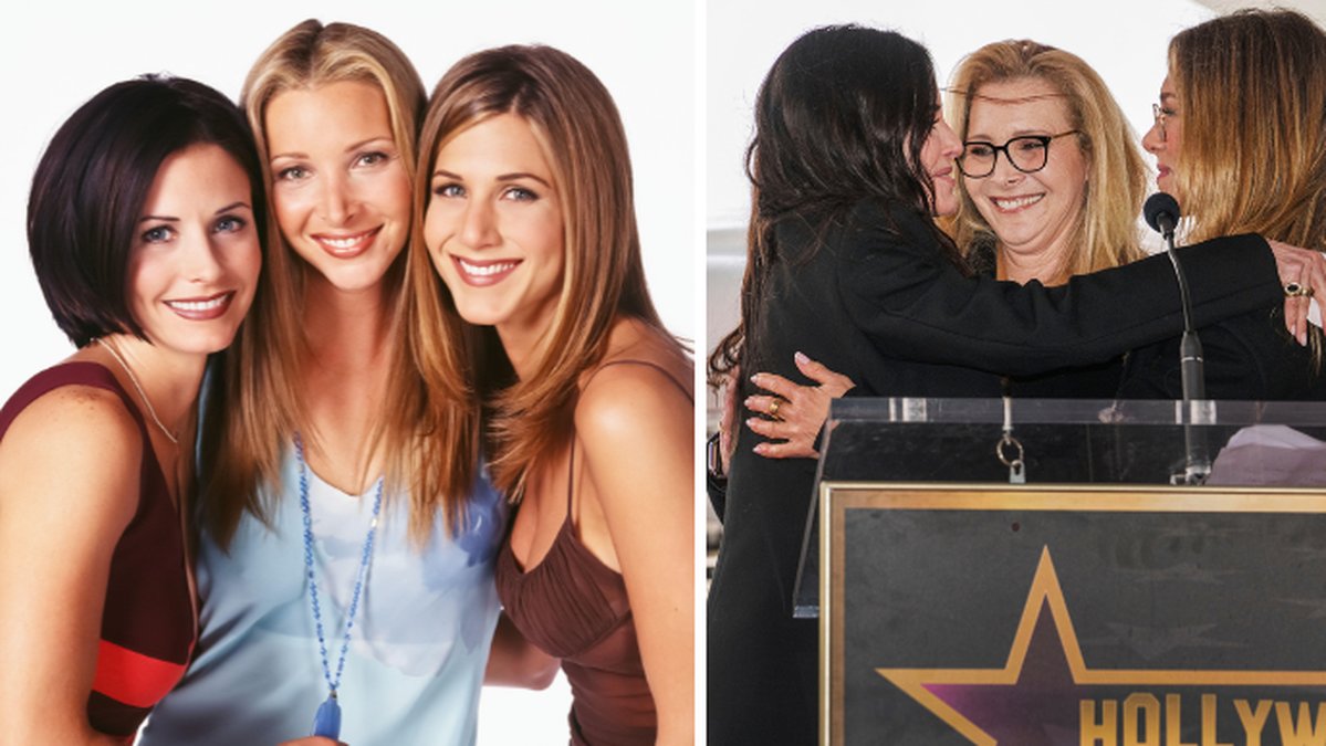 Courteney Cox, Lisa Kudrow och Jennifer Aniston.