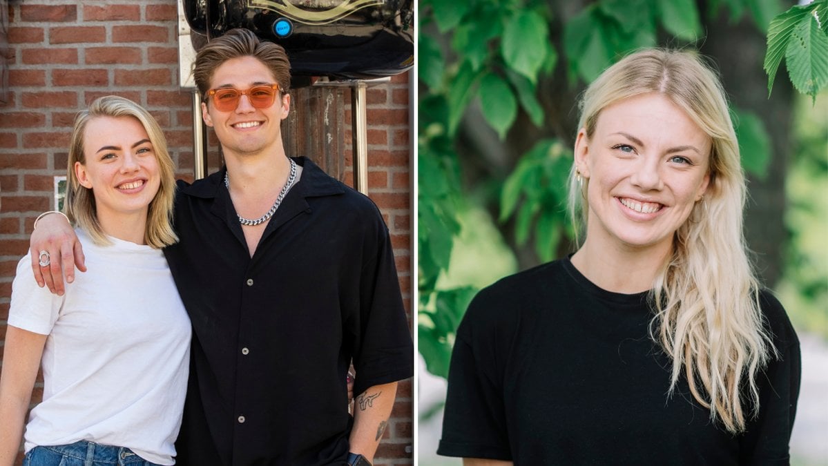 Filip Kaspersen Lamprecht och Linn Hegdal tillsammans i svåra stunden 