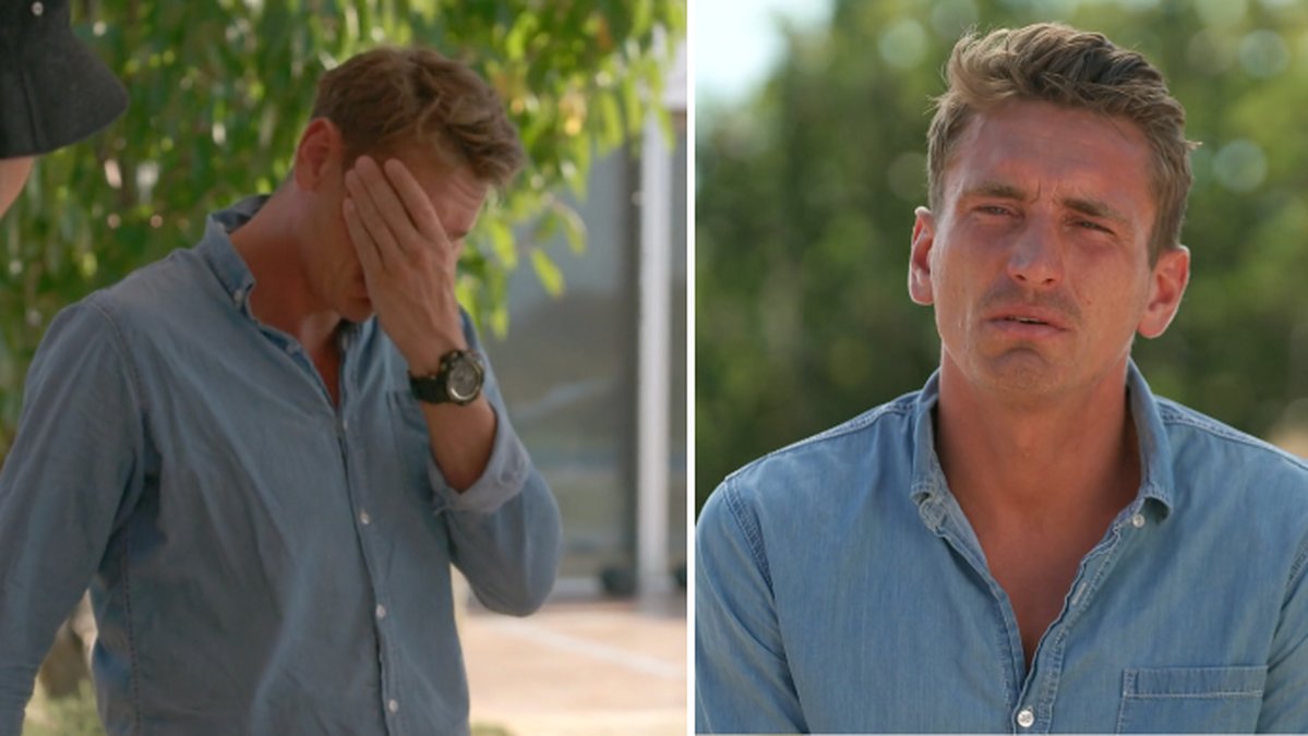 Tvådelad bild på Roman Rosenkrans i Bachelorette 2022