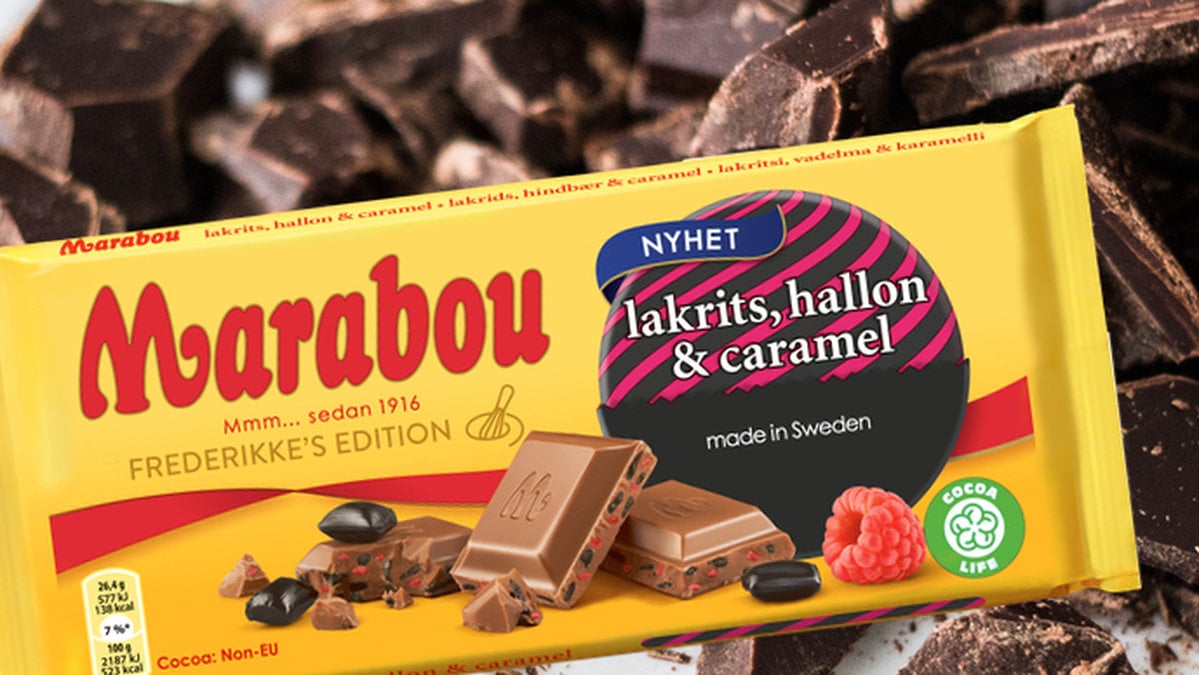 Marabou lakrits, hallon & caramel