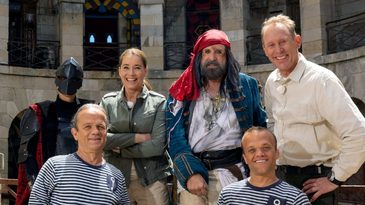 Agneta Sjödin, Peter Stormare och Gunde Svan i Fångarna på fortet 2023.