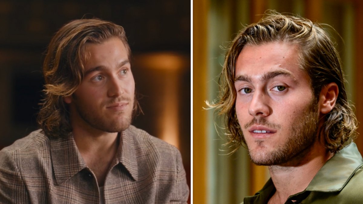 Tvådelad bild på Benjamin Ingrosso.