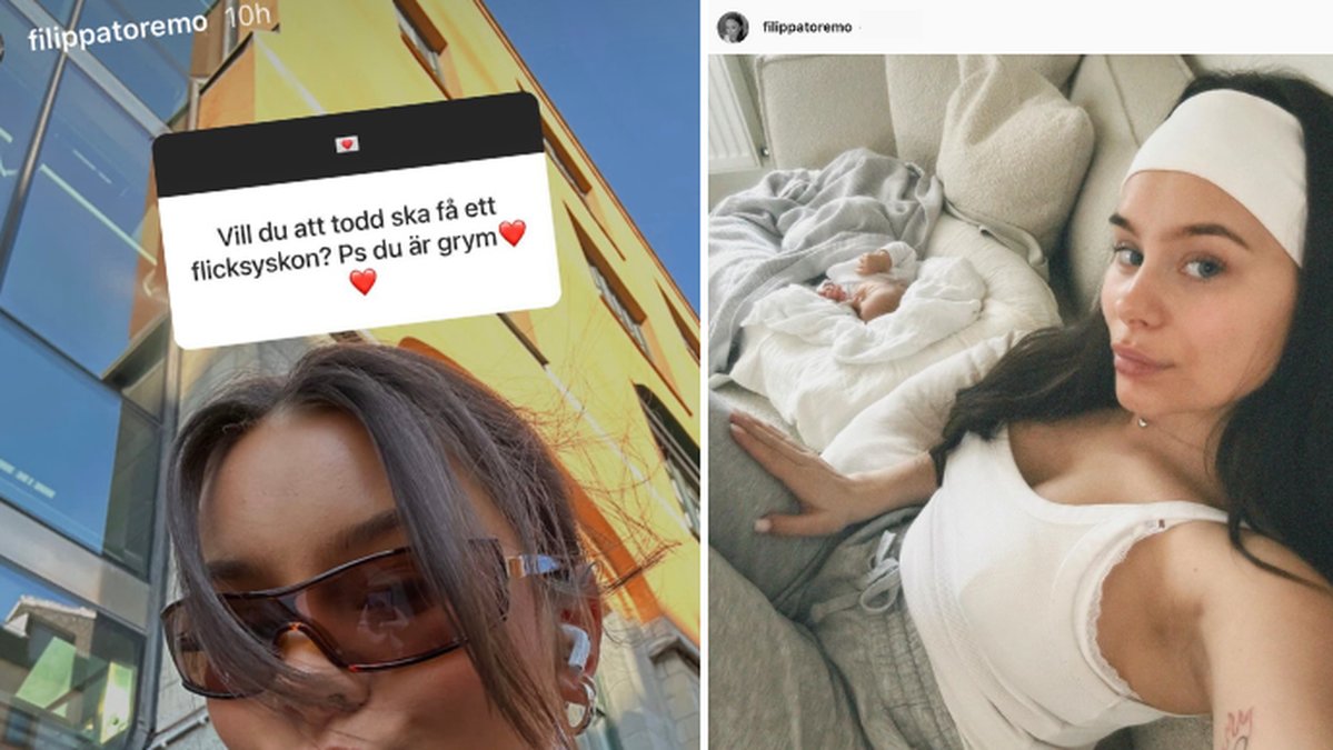 Filippa Toremo berättar om framtida barnplanerna. 